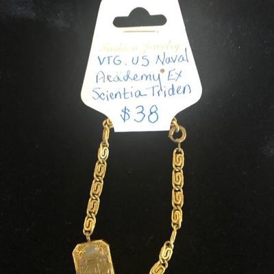 Vintage US Naval Academy Ex Scientia Triden