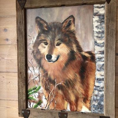 Wolf painting - original art 