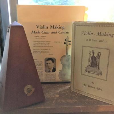 Metronome and Violin making books