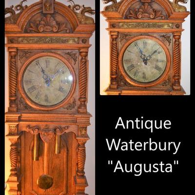Antique Waterbury Augusta clock