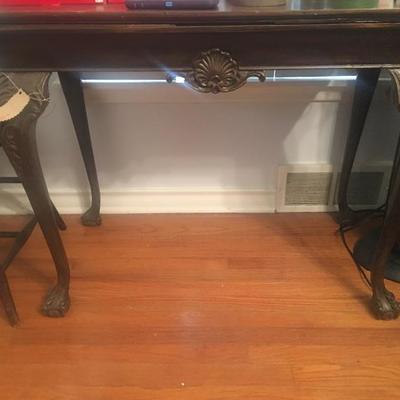 Early 1900â€™s Chippendale entry hall table