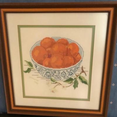 Cross stitch oranges $42
