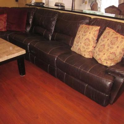 Natuzzi Leather Sectional Sofa 