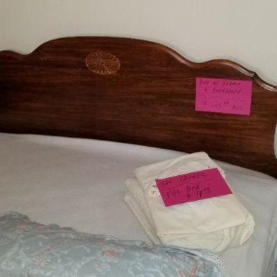 $75 bed with headboard
