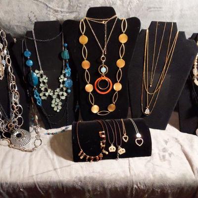 22 Costume Jewelry Necklaces