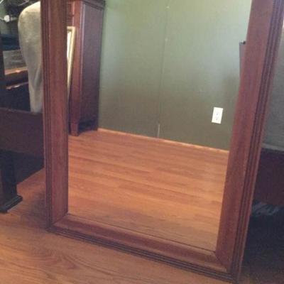 Solid Wood-Framed Mirror