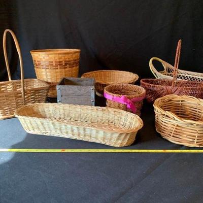 Wicker baskets & storage