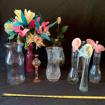Assortment of 8 Vases