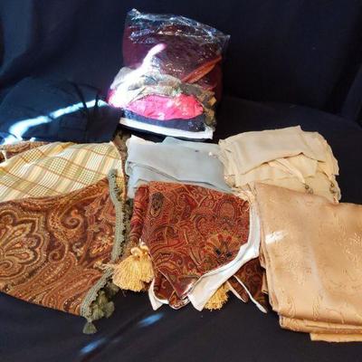 2 Bags of Assorted Valances and Curtains