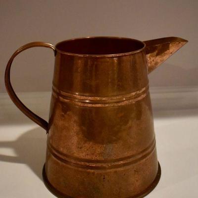 Copper pitcher