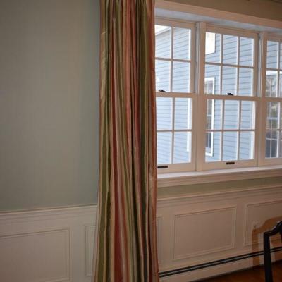 Silk drapes