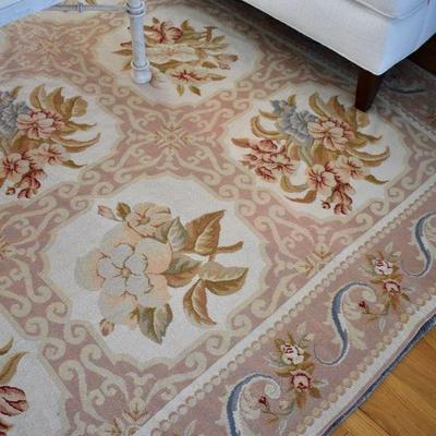 Needlepoint rug, approx. 9'6" X 11'6"