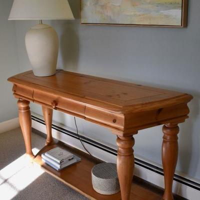 Pine console table
