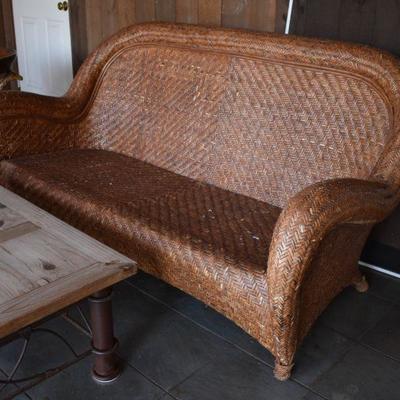 Wicker sofa