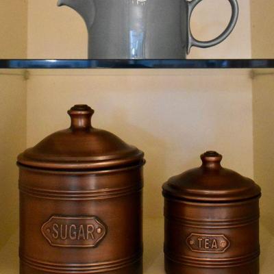 Teapot and canisters