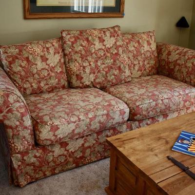 Floral print sofa