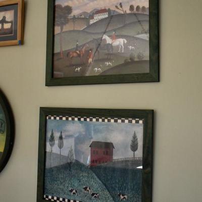 Framed artwork