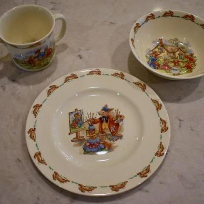 Bunnykins dish set
