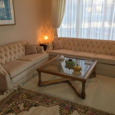 Vintage Sofa and Love Seat set in excellent condition