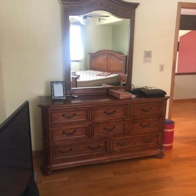 Dresser with mirror