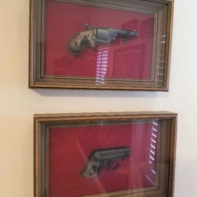 Derringer (bottom of pic) Remington Elliot Ring trigger (Rare Gun)