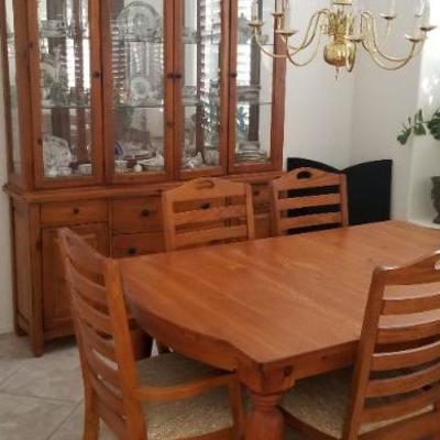 Table and chairs SOLD..CHINA CABINET $225
