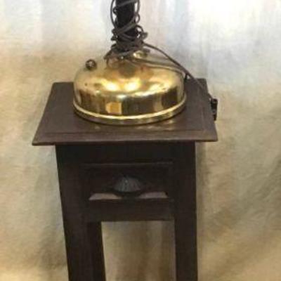 Vtg Accent Table & Lamp
