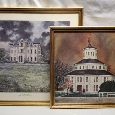 Two Framed Kentucky Landmark Prints