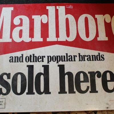 Marlboro Sold Here Sign