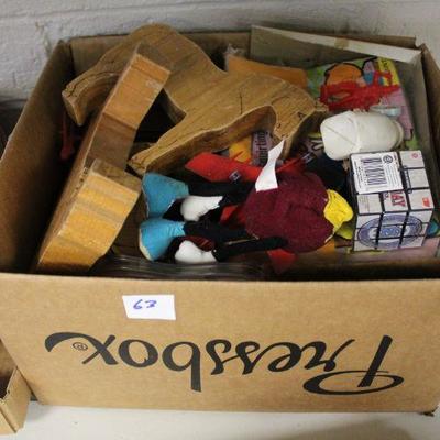 BOX LOT OF TOYS