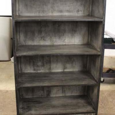 NEW Industrial Style Open Front Distressed Grey Bookcase

Auction Estimate $200-$400 