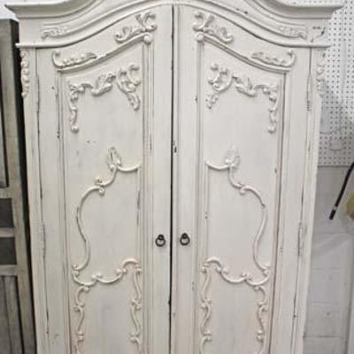  Highly Carved Paint Decorated French Style 2 Door Armoire

Auction Estimate $200-$400 â€“ Located Inside 