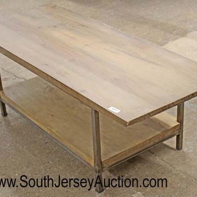  Industrial SOLID Natural Wood Decorator Coffee Table

Auction Estimate $100-$300 â€“ Located Inside 
