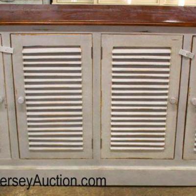  Shabby Chic Louver Front Natural Finish Buffet

Auction Estimate $200-$400 – Located Inside 