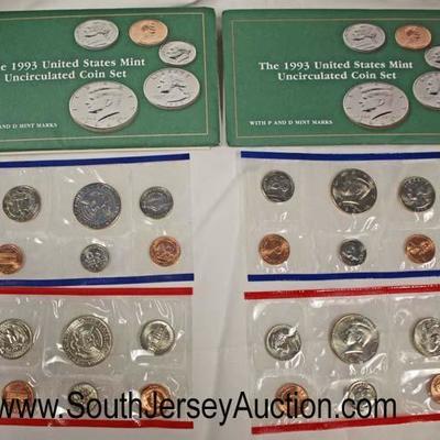  Set of 2 â€œThe 1993 United States Mint Uncirculated Coin Setâ€ with â€œPâ€ and â€œDâ€ Marks

Auction Estimate $10-$20 â€“ Located...