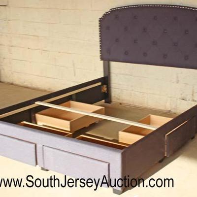  NEW Full Size Upholstered Bed with four under-bed drawers

Auction Estimate $100-$300 â€“ Located Dock 