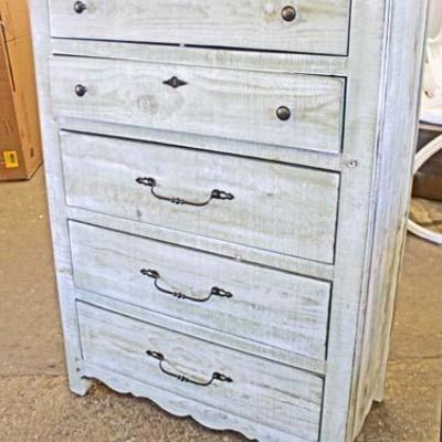  NEW Shabby Chic 5 Drawer High Chest

Auction Estimate $200-$400 â€“ Located Inside 