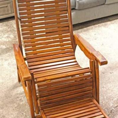  NEW Teakwood Style Modern Design LOUNGE Chair

Auction Estimate $200-$400 â€“ Located Inside 
