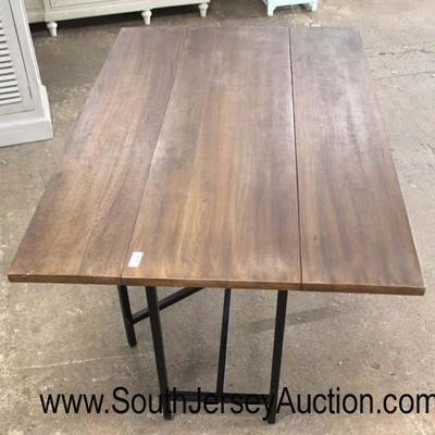  Industrial Walnut Metal Frame Gate Leg Table

Auction Estimate $100-$300 – Located Inside 