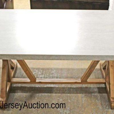  NEW High End Double Cross Buck Galvanized Top Dining Room Designer Table

Auction Estimate $300-$600 – Located Inside 