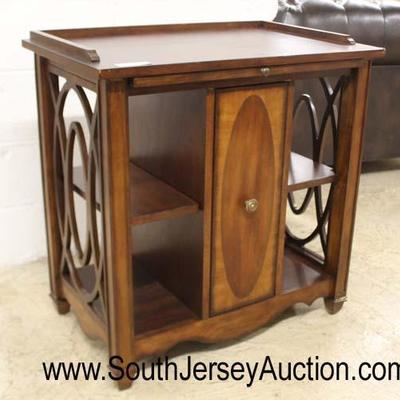  NEW Burl Mahogany Bookcase Cabinet Stand

Auction Estimate $100-$300 â€“ Located Inside 