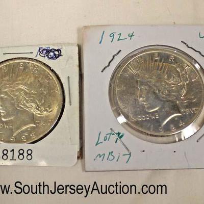  Selection of Silver Peace Dollars

Auction Estimate $20-$50 each â€“ Located Glassware 