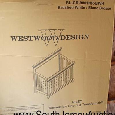  NEW â€œWestwood Designâ€ Convertible Crib â€“ Day Bed â€“ Toddler Bed in the Brush White

In the box â€“ You put together

Auction...