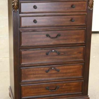  NEW Mahogany Finish 6 Drawer High Chest

Auction Estimate $200-$400 â€“ Located Inside 