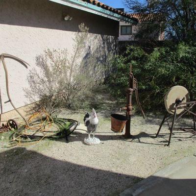 yard art, this estate is full of treasures ,everything must go this weekend