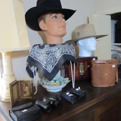 Amazing Stetson & Resistol cowboy hats, sexy! (mannequin not available)  In case that's too sexy, stand back and here are some...