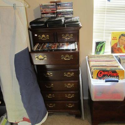 Tall Lingerie chest and DVD / CD collections 