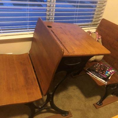 Old schools desks