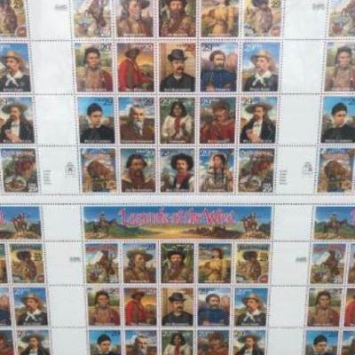 Legends of the West Stamps in Frame. https://ctbids.com/#!/description/share/326963