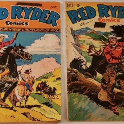 Red Ryder Comics Both Signed By Fred Harman. No. 72, July 1949 and No 95, June 1951.. https://ctbids.com/#!/description/share/326989